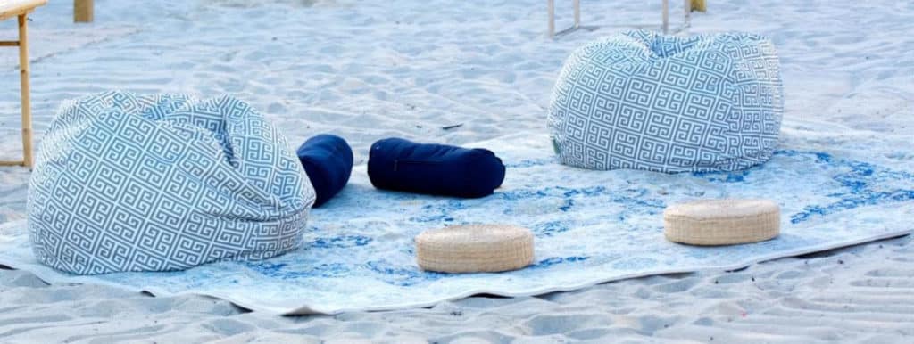 rug on the sand