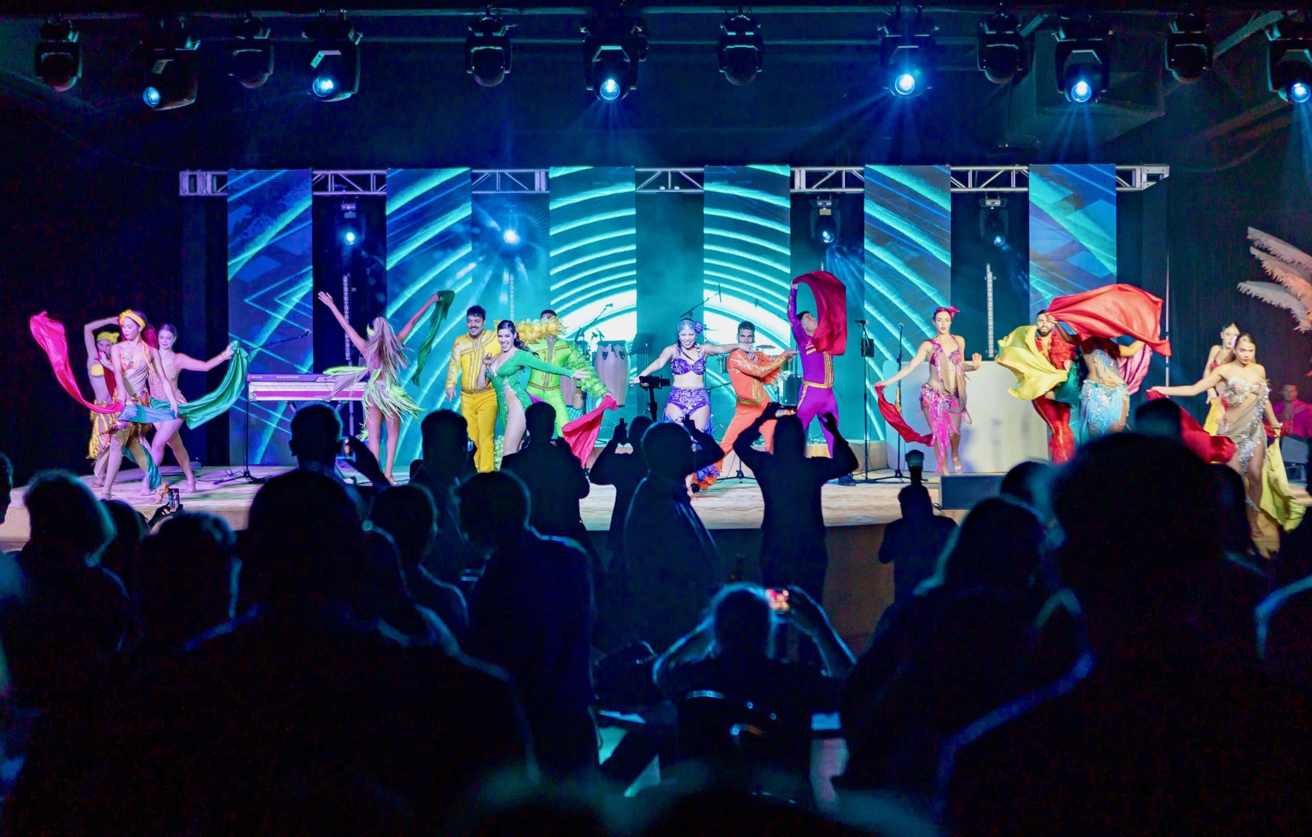 Colorful Costumed Dancers