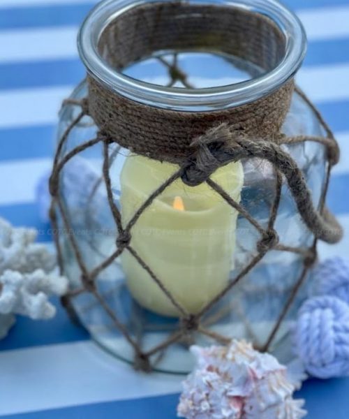 nautical theme candle